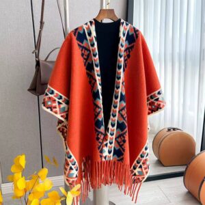 Winter Warm Poncho Travel Shawls